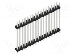 Connector: pin strips; pin header; male; PIN: 54; 2.54mm; THT; 2x27