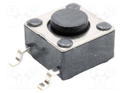 Microswitch TACT; SPST-NO; Pos: 2; 0.05A/12VDC; SMT; none; 1N; 4.3mm