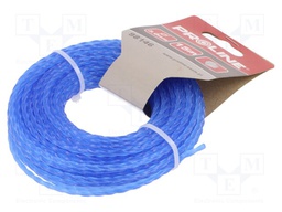 Trimmer line; L: 15m; Mat: nylon; Shape: square; Size: 3mm