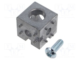 Mounting coupler; for profiles; hexagonal; W: 45mm; H: 45mm; L: 45mm