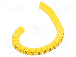 Markers for cables and wires; Label symbol: X; 2.5÷5mm; PVC; PA