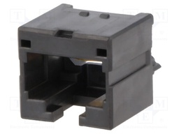 Socket; RJ45; PIN: 8; Cat: 6a; Layout: 8p8c; THT; on PCBs; straight