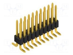 Connector: pin strips; pin header; male; PIN: 20; 1.27mm; SMT; 2x10