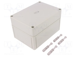 Enclosure: multipurpose; X: 130mm; Y: 180mm; Z: 111mm; TK PS; grey