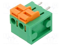 Connector: PCB terminal block; Plating: tinned; THT,spring clamp