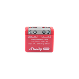 Shelly 1PM Mini Gen4, WiFi operated Relay Switch