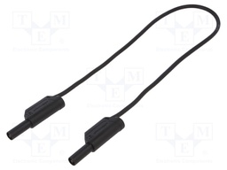 Test lead; PVC; 0.5m; black; 32A; Cond.cross sec: 2.5mm2