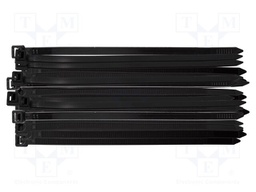 Cable tie; L: 200mm; W: 7.6mm; black; 50pcs; EXTREME