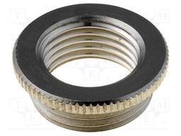 Reduction of threads for glands; Int.thread: M16; brass; nickel