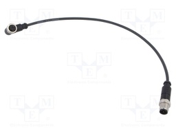 Cable: for sensors/automation; plug; PIN: 4; 0.4m; Insulation: PUR