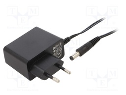 Power supply: switched-mode; constant voltage; 5VDC; 2A; 10W; plug