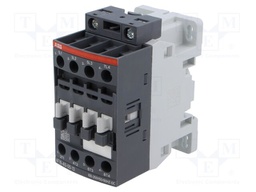 Contactor, 18 A, DIN Rail, 250 V, 4NO, 4 Pole, 9 kW