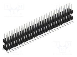 Connector: pin strips; pin header; male; PIN: 54; 2.54mm; SMT; 2x27