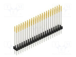 Connector: pin strips; pin header; male; PIN: 44; 2.54mm; THT; 2x22