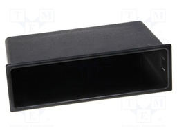 Radio box; universal; black; 58.4x187.6mm