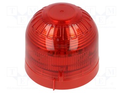 Signaller: lighting; flashing light; red; Sonos; 10÷60VDC; IP21