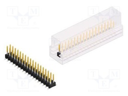 Connector: pin strips; pin header; male; PIN: 36; 2.54mm; SMT; 2x18