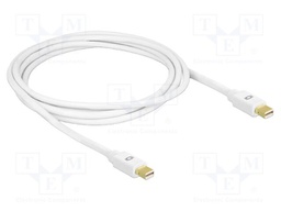 Cable; mini DisplayPort plug,both sides; DisplayPort 1.2; white