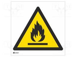 Safety sign; warning; Mat: PVC; W: 200mm; H: 200mm