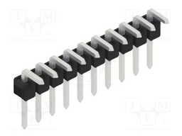 Connector: pin strips; pin header; male; PIN: 10; 2.54mm; THT; 1x10