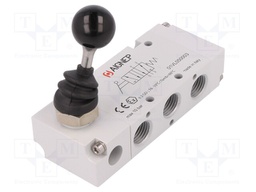 Mechanical valve; 5/2 monostable; G 1/4"; Pressure: 0÷10bar