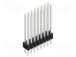 Connector: pin strips; pin header; male; PIN: 16; 1.27mm; THT; 2x8