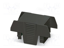 Cover; for enclosures; UL94HB; Series: EH 35 FLAT; Mat: ABS; black