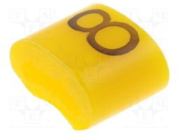 Markers for cables and wires; Label symbol: 8; 1.1÷2.5mm; H: 3mm