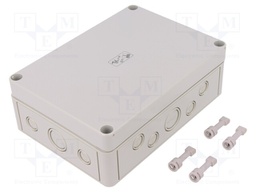 Enclosure: multipurpose; X: 130mm; Y: 180mm; Z: 63mm; TK PS; grey