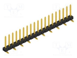 Connector: pin strips; pin header; male; PIN: 19; 2mm; SMT; 1x19