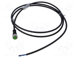 Cable: for sensors/automation; M12; PIN: 4; straight; 1.5m; plug