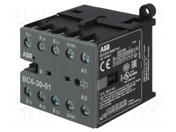 Contactor: 3-pole; NO x3; Auxiliary contacts: NC; 12VDC; 6A; BC6