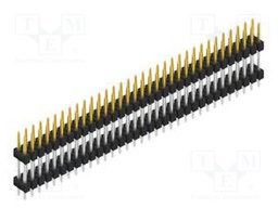 Connector: pin strips; pin header; male; PIN: 66; 2.54mm; THT; 2x33