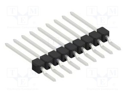 Connector: pin strips; pin header; male; PIN: 9; 2.54mm; SMT; 1x9