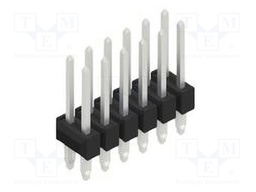 Connector: pin strips; pin header; male; PIN: 12; 2.54mm; THT; 2x6