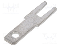 Terminal: flat; 2.8mm; 0.5mm; male; THT; Overall len: 13mm; straight