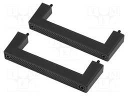 Handle for 3U front panel; Series: 180; Colour: black