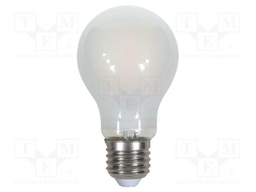 LED lamp; white warm; E27; 220÷240VAC; 800lm; P: 8W; 300°; 2700K
