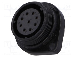 Socket; female; SP21; PIN: 9; IP68; soldering; 500V; 0.75mm2; 5A