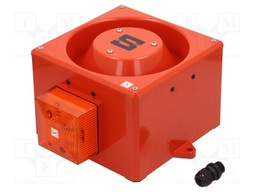 Signaller: lighting-sound; siren,flashing light; Colour: amber