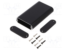 Enclosure: with panel; MXA; X: 57mm; Y: 96mm; Z: 18mm; aluminium