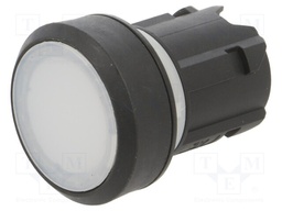 Switch: push-button; Stabl.pos: 1; 22mm; white; IP66,IP67,IP69K