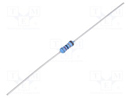 Resistor: thin film; THT; 820kΩ; 600mW; ±5%; Ø2.5x6.5mm; 50ppm/°C