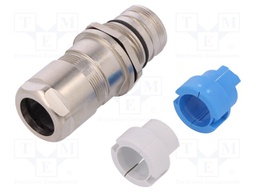 Enclosure: for circular connectors; external thread; straight
