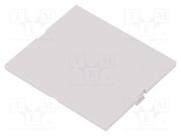 Front panel; without frame,with holder; 3M Modulbox One; grey
