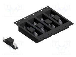 Connector: pin strips; pin header; male; PIN: 22; 2mm; SMT; 2x11