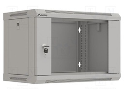 Enclosure: rack cabinet; Standard: 19"; 6U; grey; Z: 350mm; X: 540mm