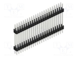 Connector: pin strips; pin header; male; PIN: 46; 1.27mm; THT; 2x23