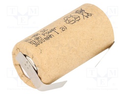 Re-battery: Ni-MH; SubC; 1.2V; 3000mAh; Leads: soldering lugs