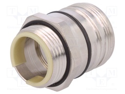 Enclosure: for circular connectors; external thread; straight